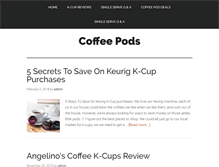 Tablet Screenshot of coffeepods.com